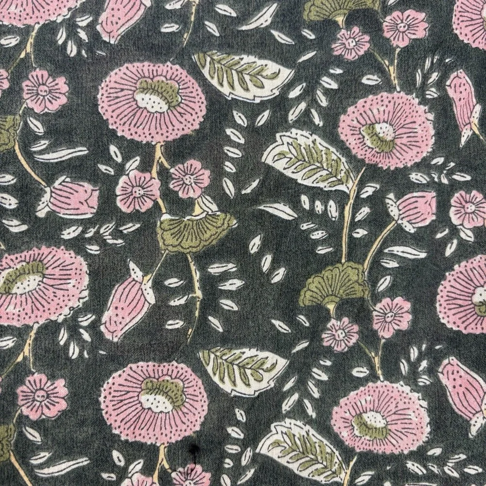 Natural Life Floral Oversized Top OS Lagenlook Boho Festival Boxy Hippie Cottage - Picture 8 of 8